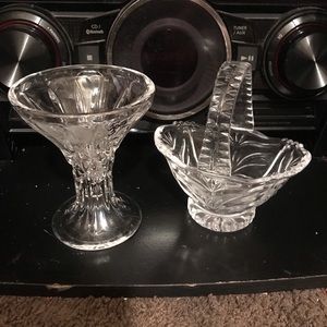 Crystal candy dishes